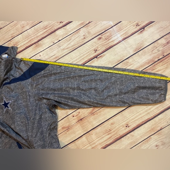 Dallas Cowboys NFL Pullover Jacket Size XXL Gray - Picture 5 of 6